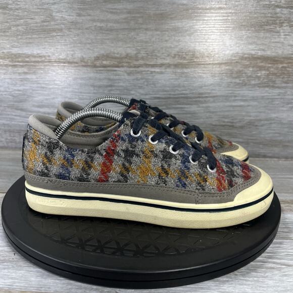 Plaid Lace Up Lifestyle Casual Sneakers Size 6 - Picture 3 of 9